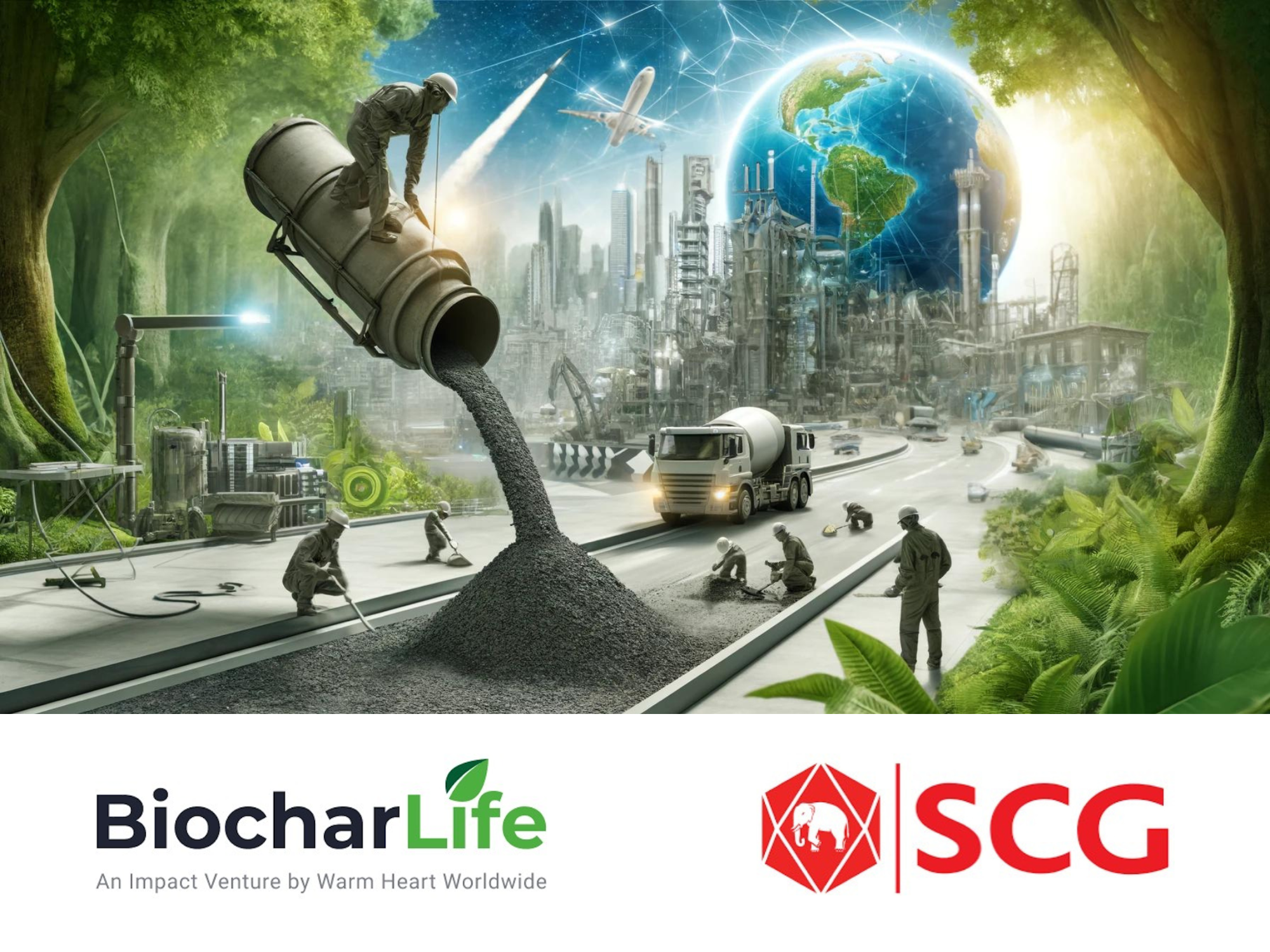 Pioneering Sustainable Construction: Biochar Life and SCG Cement Forge Groundbreaking Partnership