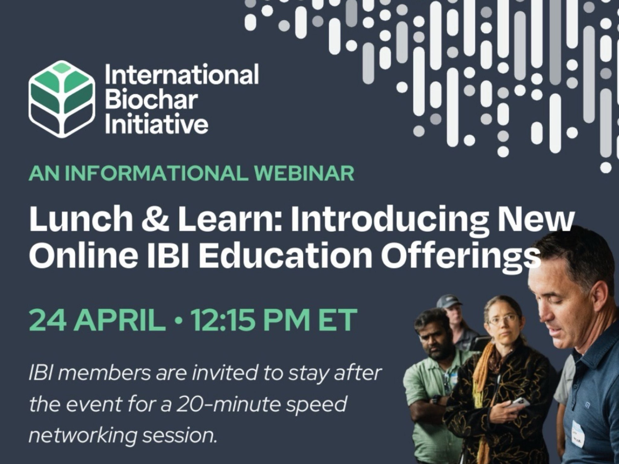 IBI Announces New Online Biochar Courses and Educational Webinars