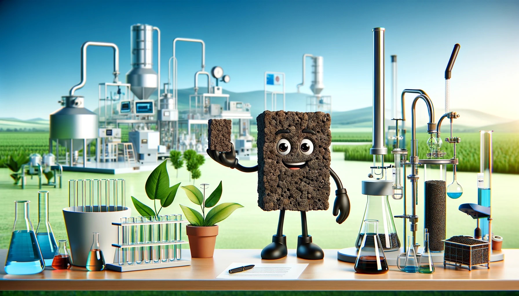 Efficient Degradation of Carbamazepine Using Magnetic Biochar-Ferrospinel Nanocomposites