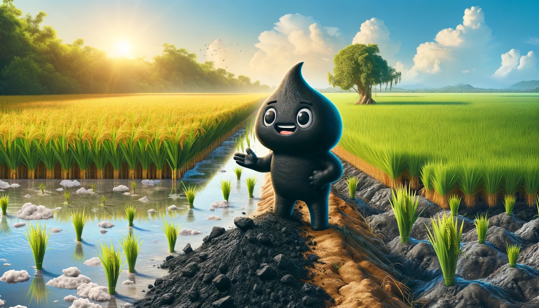 Boosting Rice Growth in Salty Soils: The Power of Biochar and Gypsum