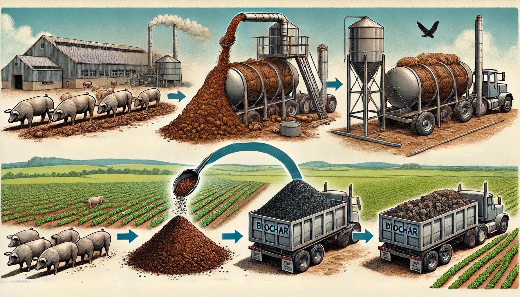 Stabilizing Heavy Metals in Manure-Derived Biochar