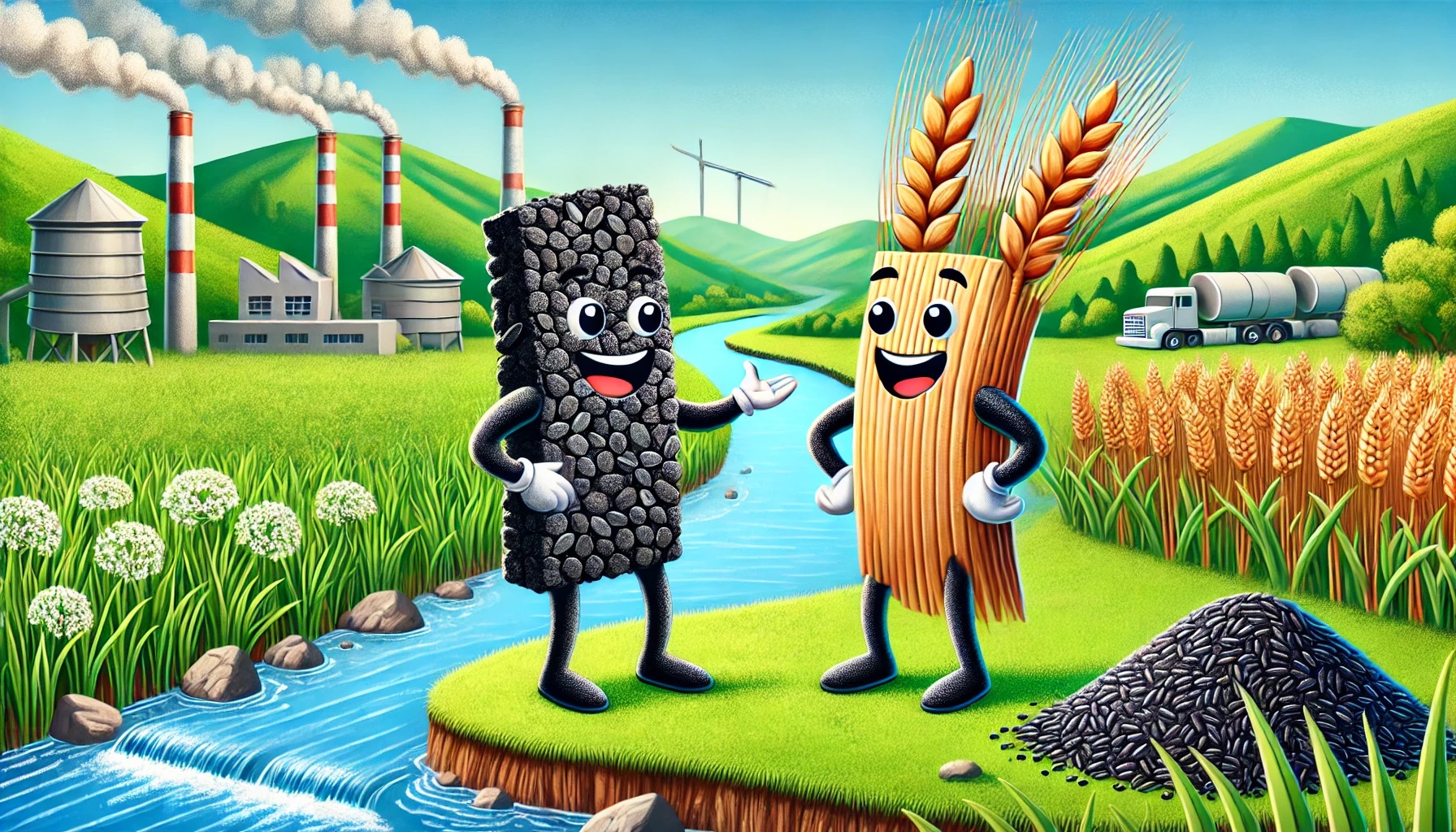 Turning Crop Waste into Water Purifiers