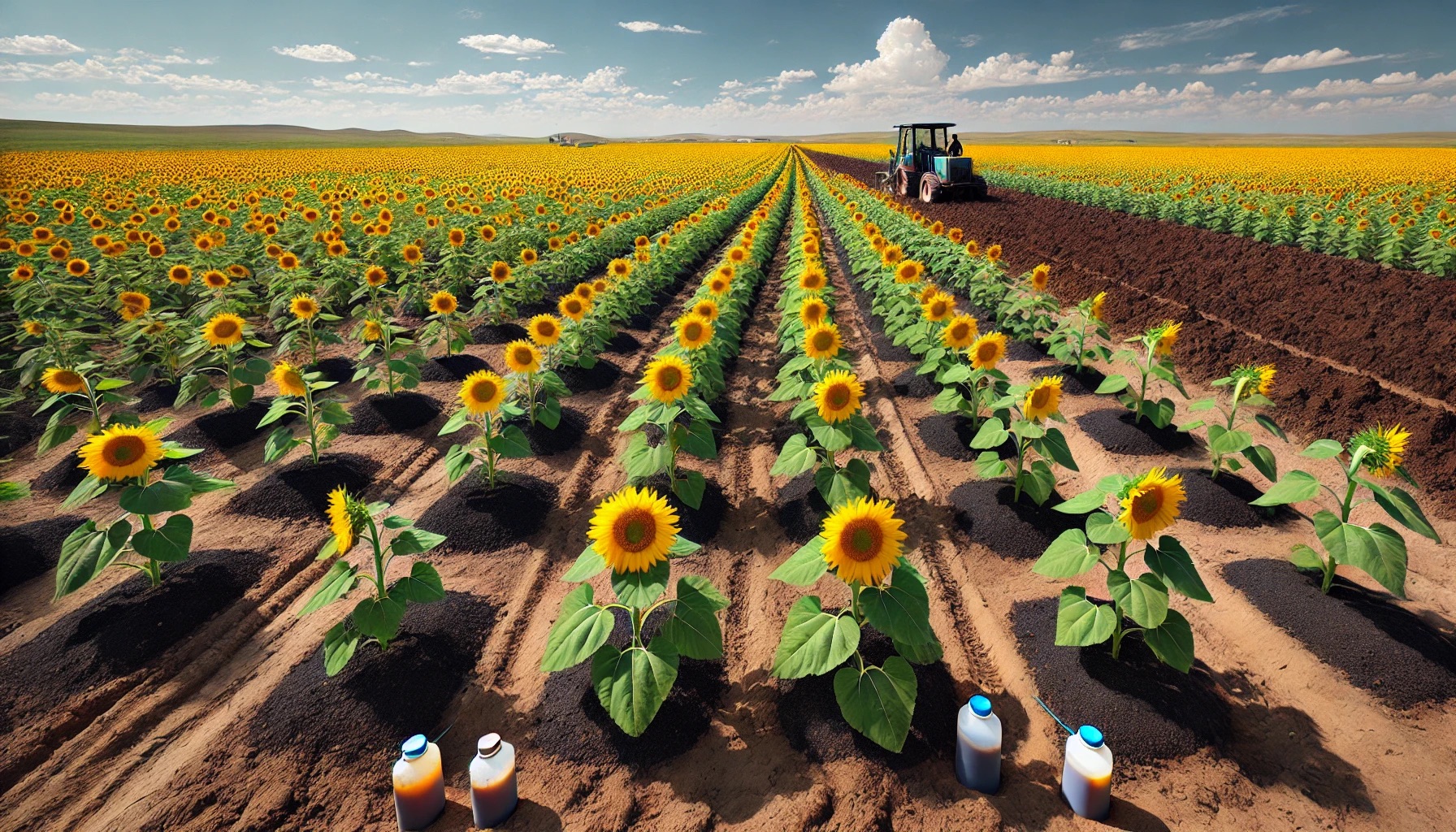 Enhancing Sunflower Yield with Biochar and Fulvic Acid Amendments