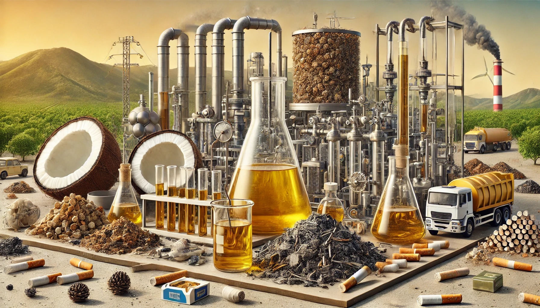 Optimizing Biodiesel Production with Waste Coconut Oil and Cigarette Butt Biochar