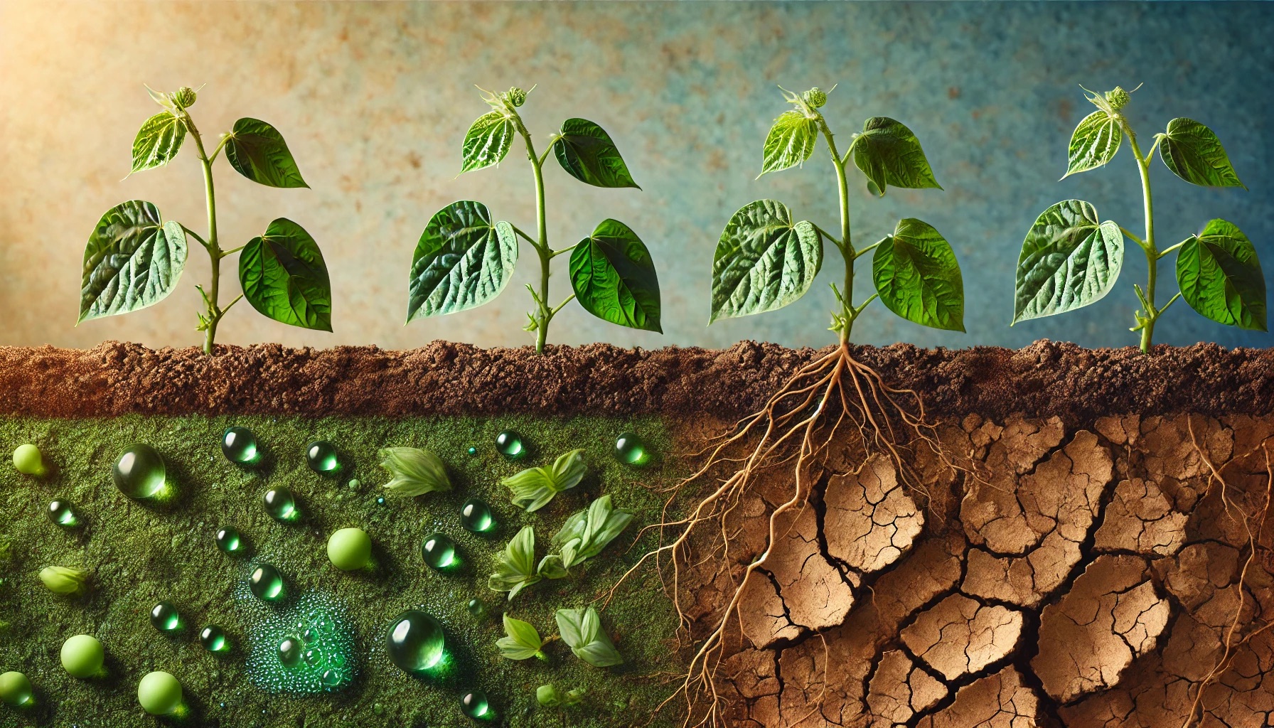 The Impact of Biochar-Reinforced Hydrogels on Bean Plant Growth and Soil Microbiology