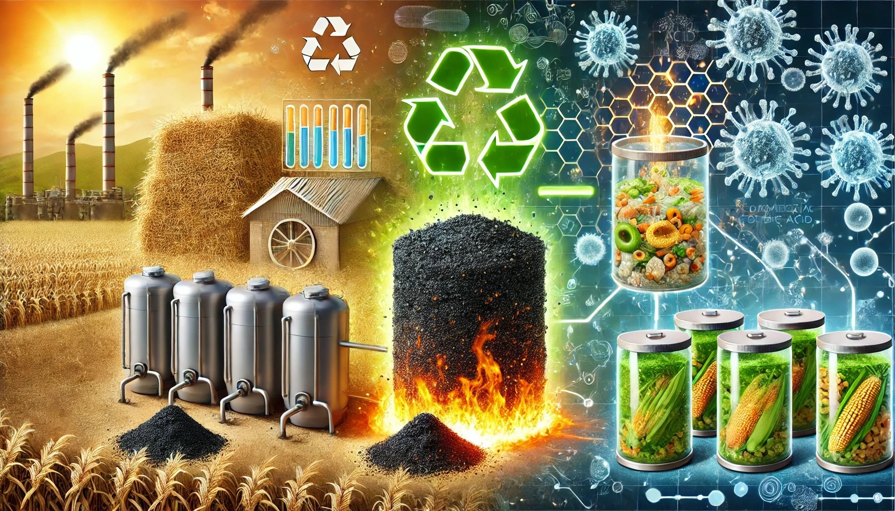 Enhancing Caproic Acid Production from Food Waste Using Agricultural Biochar