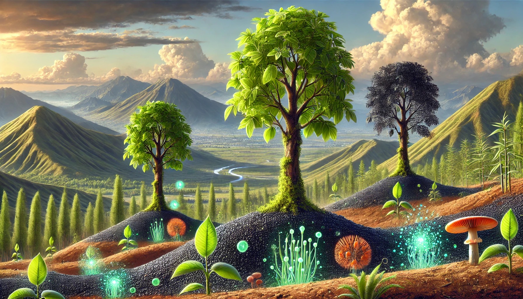 Optimizing Bioactive Compounds in Cyclocarya paliurus with Biochar Amendments