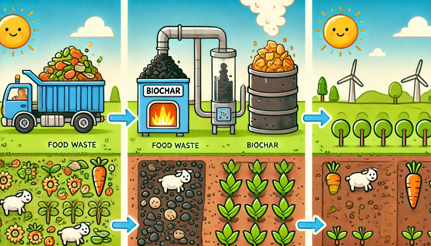 Enhancing Agricultural Sustainability through Biochar Production