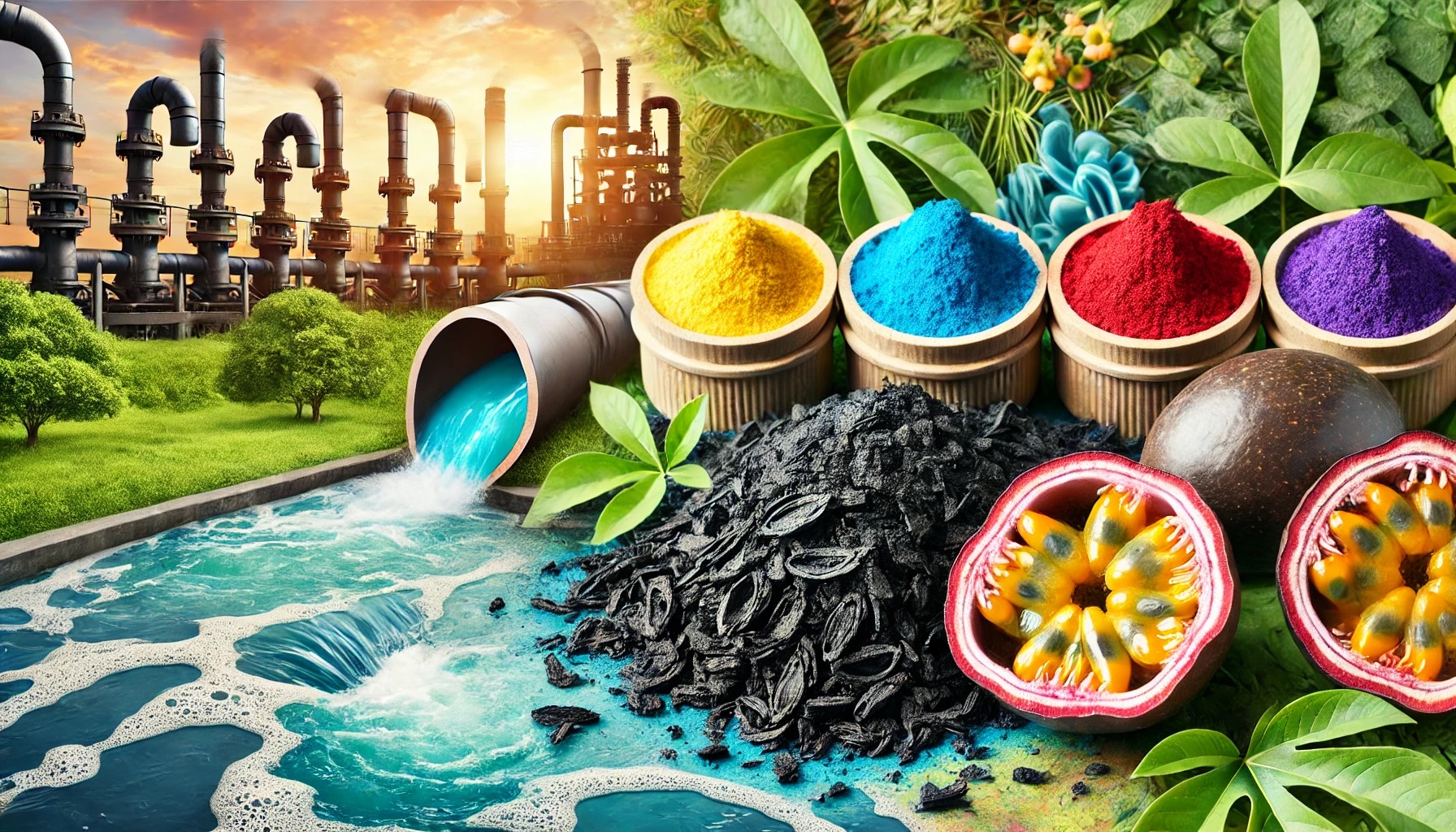 Passion Fruit Peel Biochar: A Sustainable Solution for Food Dye Adsorption