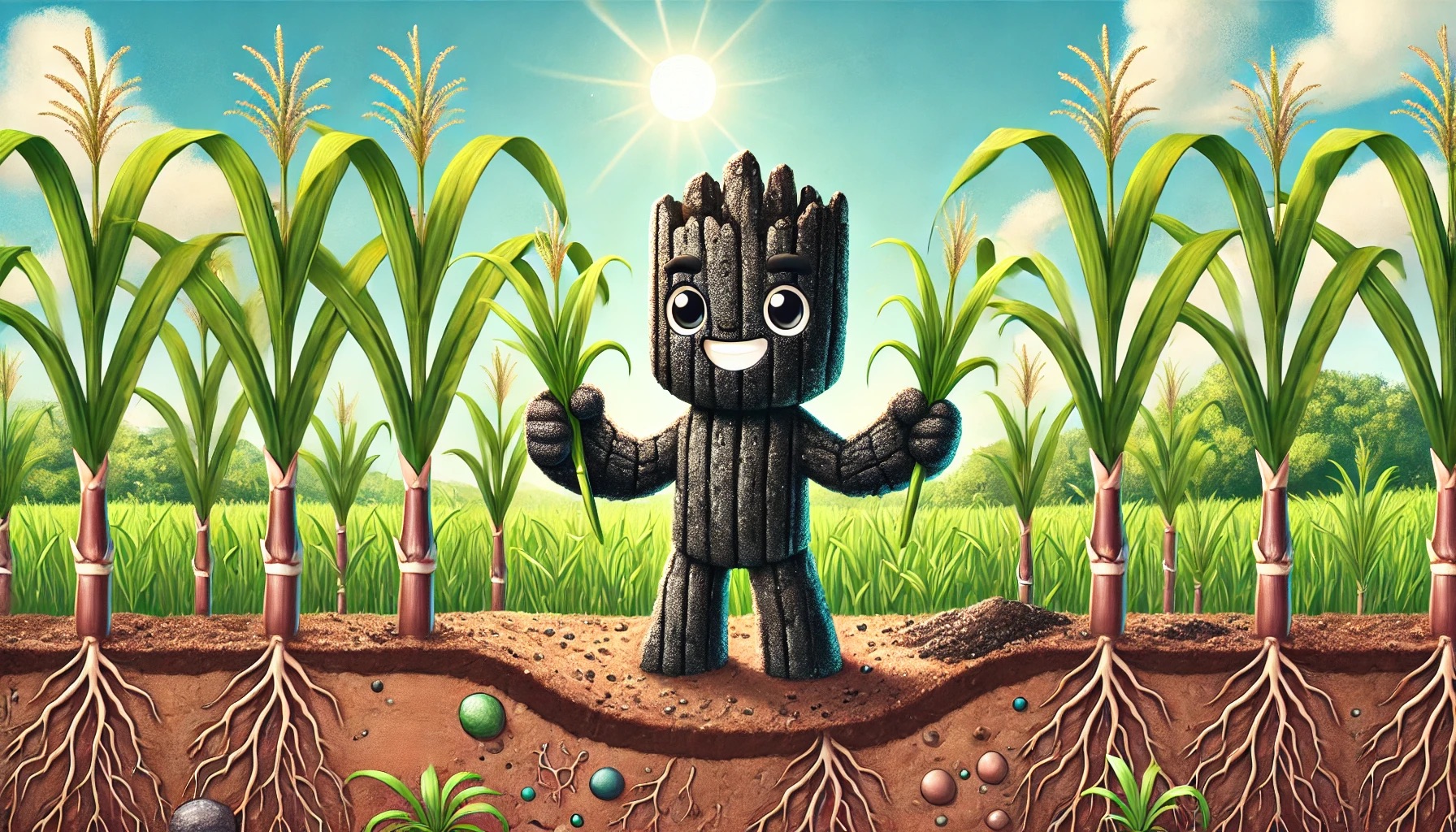 Biochar Enhances Early Sugarcane Growth and Soil Health