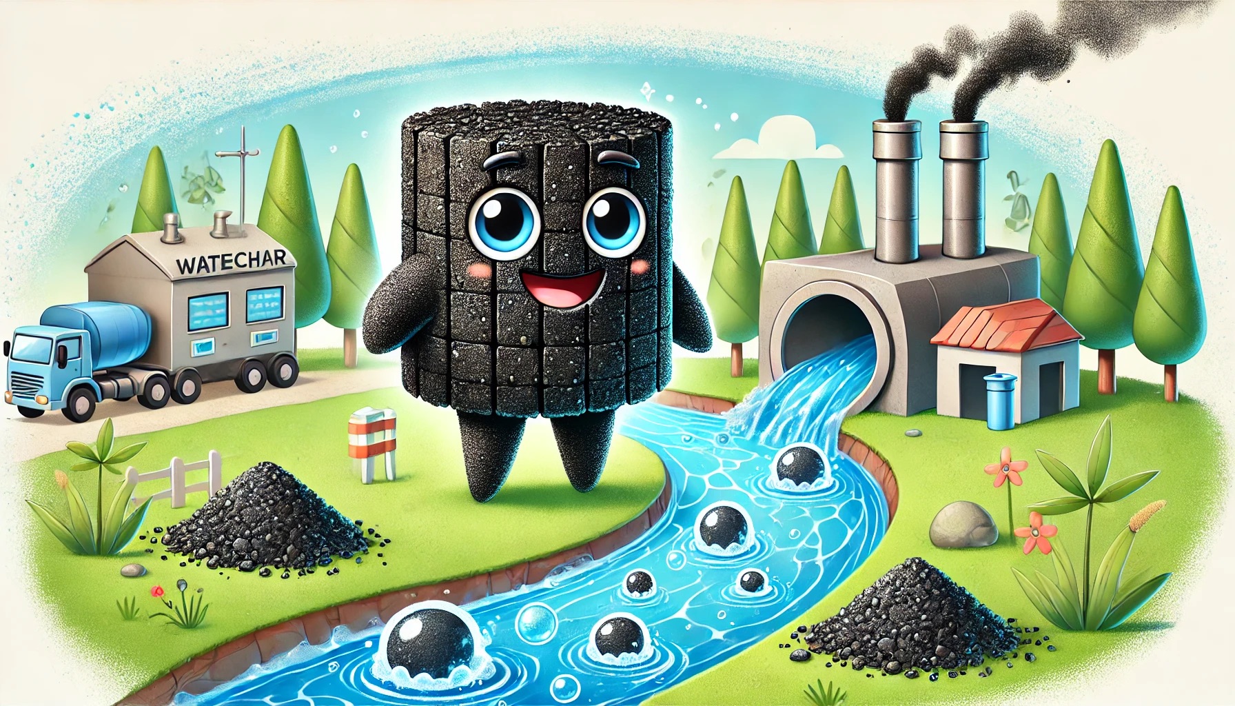 Reducing Phosphorus in Wastewater with Biochar from Date Palm Fiber