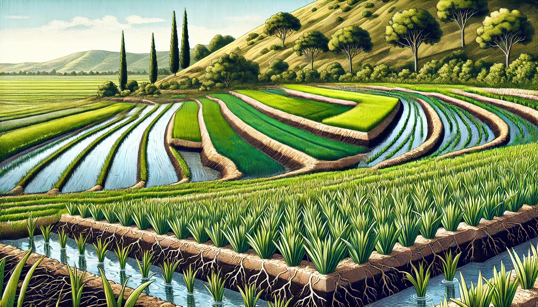 Field-Aged Biochar Boosts Water and Rice Productivity Under Alternate Wetting and Drying