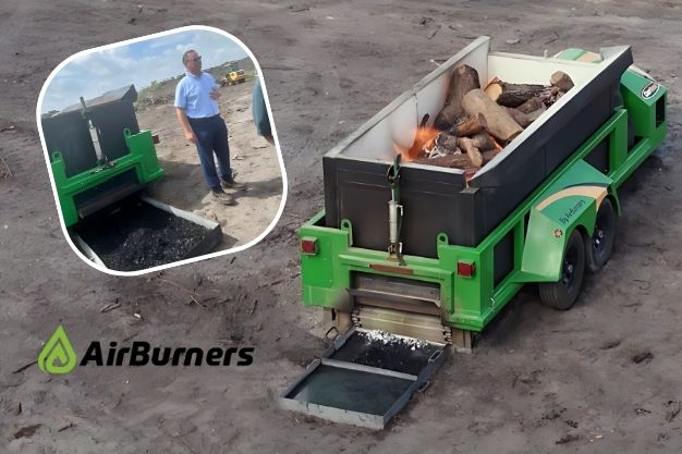 Airburners: Portable Equipment for Biochar and Electricity