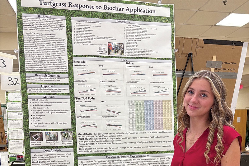 Florida Teen Proposes Promising Path for Biochar in Golf Course Maintenance