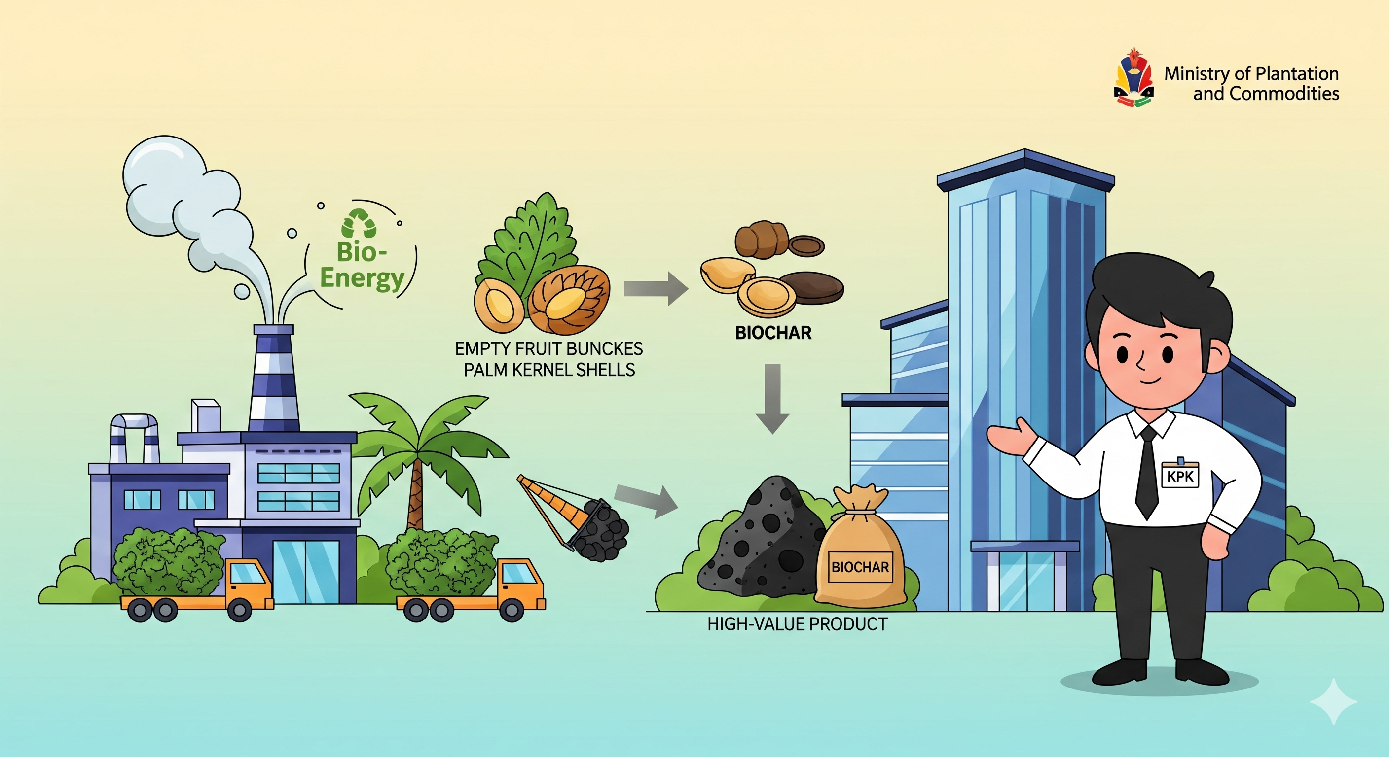 Biochar Market Mechanism to Support Palm Biomass Considered by Malaysian Ministry