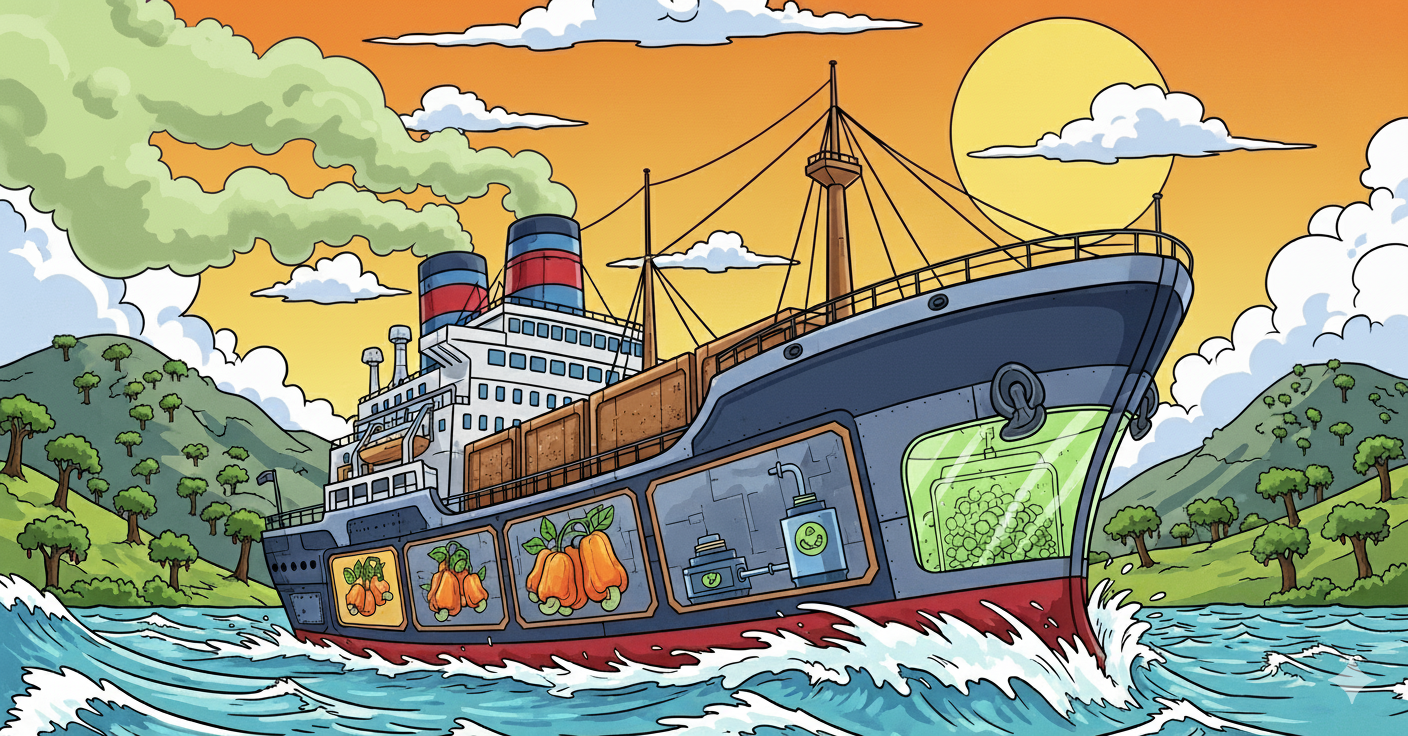 Cashew Nuts and Biochar: A Danish and Indian Shipping Project