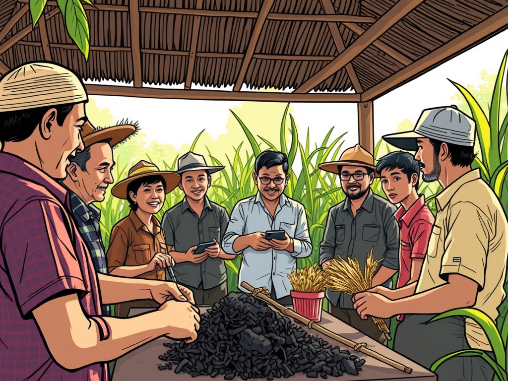 Biochar for the Community: Indonesian Lecturers Pioneer Biochar for Sustainable Agriculture