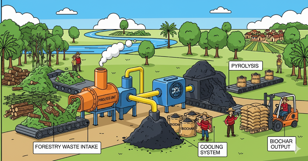 Exomad Green Expands Biochar Production with New Plant in Guarayos, Bolivia