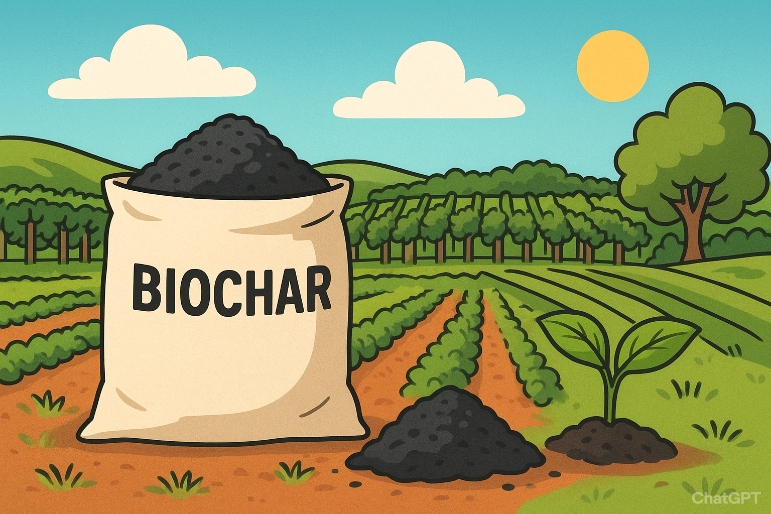Biochar at the heart of water conservation at South African winery