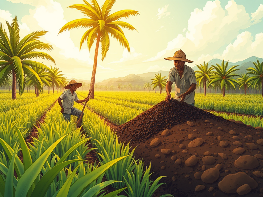 Palm Oil Farmers Turn Waste into Valuable Biochar Soil Amendment