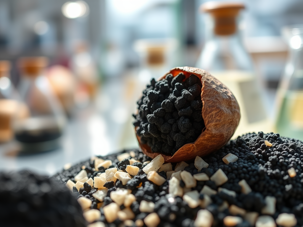 Activated Carbon from Macadamia Nutshell Achieves 578.9 mg/g Capacity for Binary Pollutants