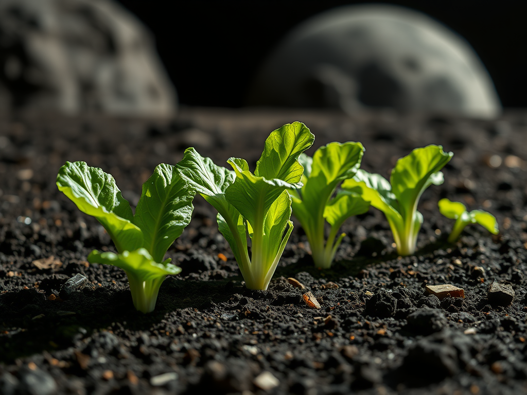 3% Biochar Amendment to Simulated Lunar Soil Boosts Lettuce Seedling Growth by Over 20%
