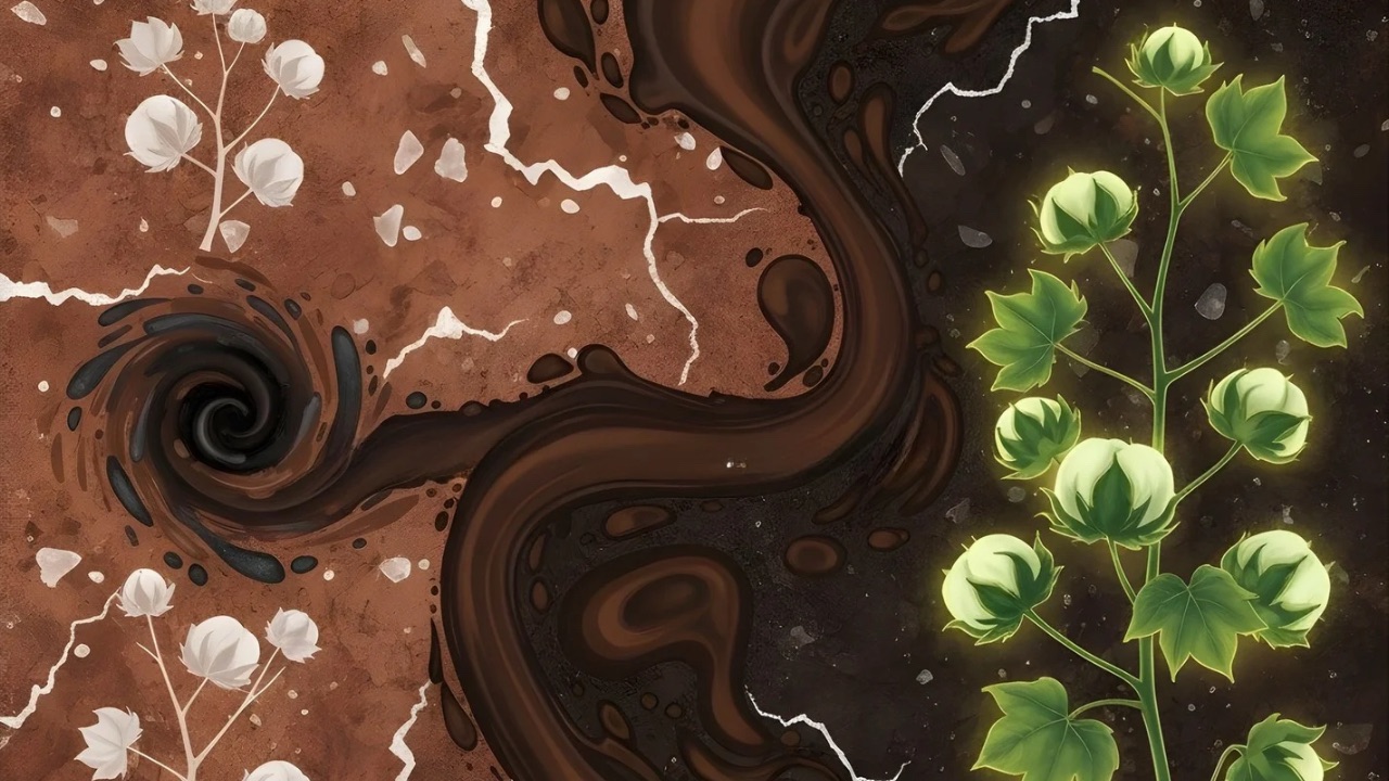 Manure Biochar plus Humic Acid Slashes Soil Salinity by 44.1% in Cotton Fields