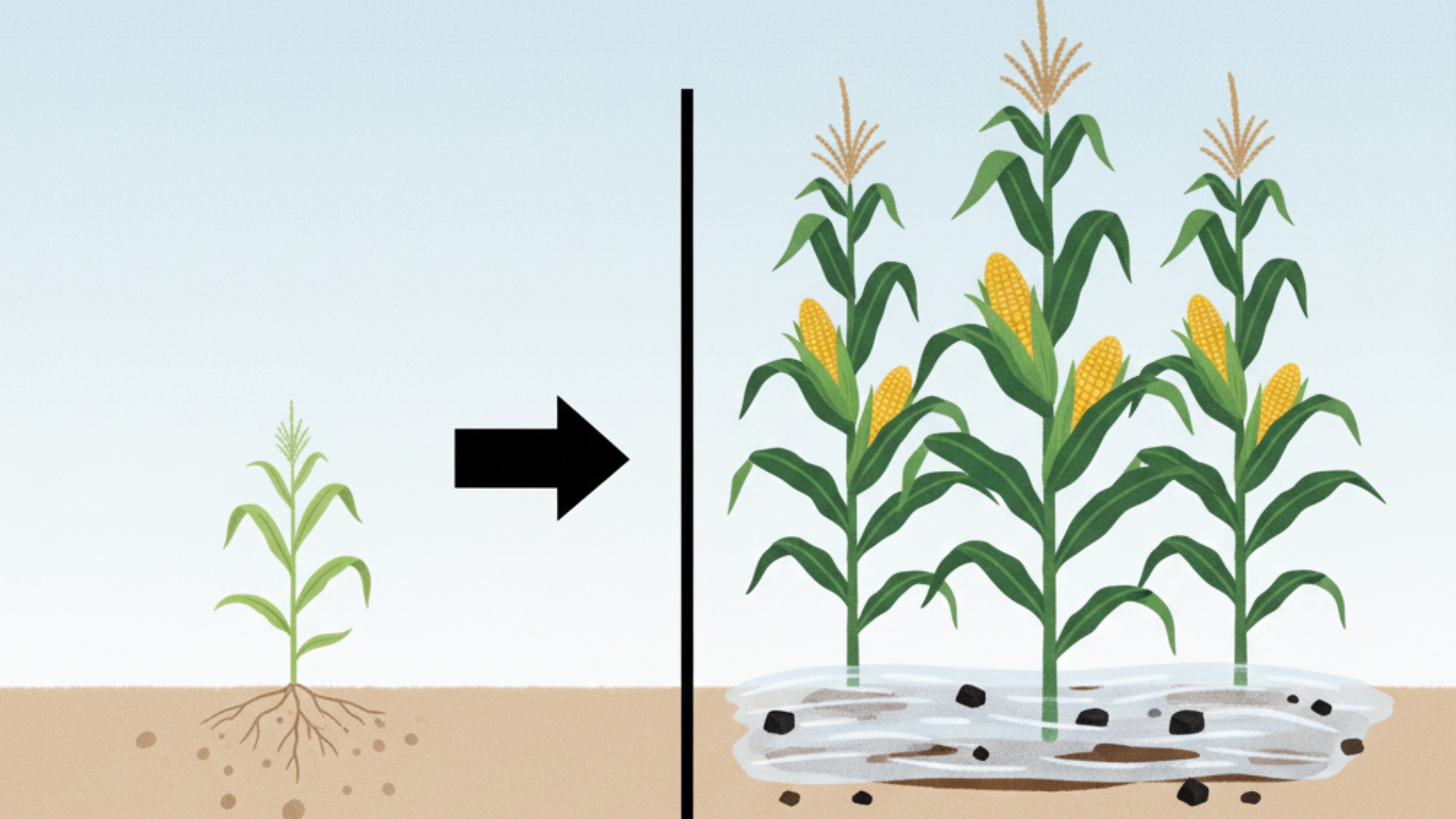 Maize Yield Jumps 22.86% with Plastic Film and Biochar Combo in Northern China