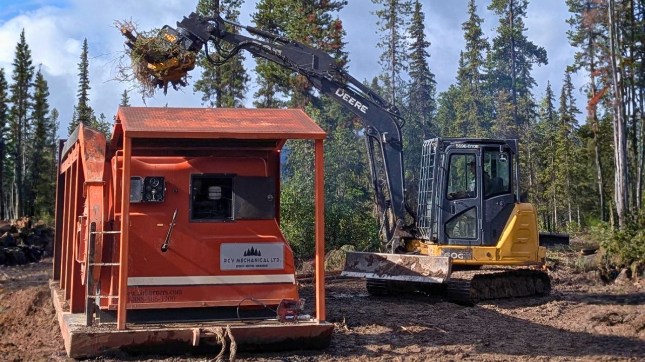 Wetzin’kwa Community Forest Corporation Enhances Air Quality and Soil Health with Air Curtain Technology