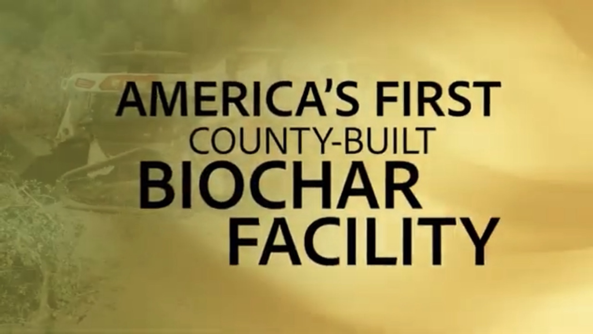 Douglas County Government Outlines Its County-Owned Biochar Facility