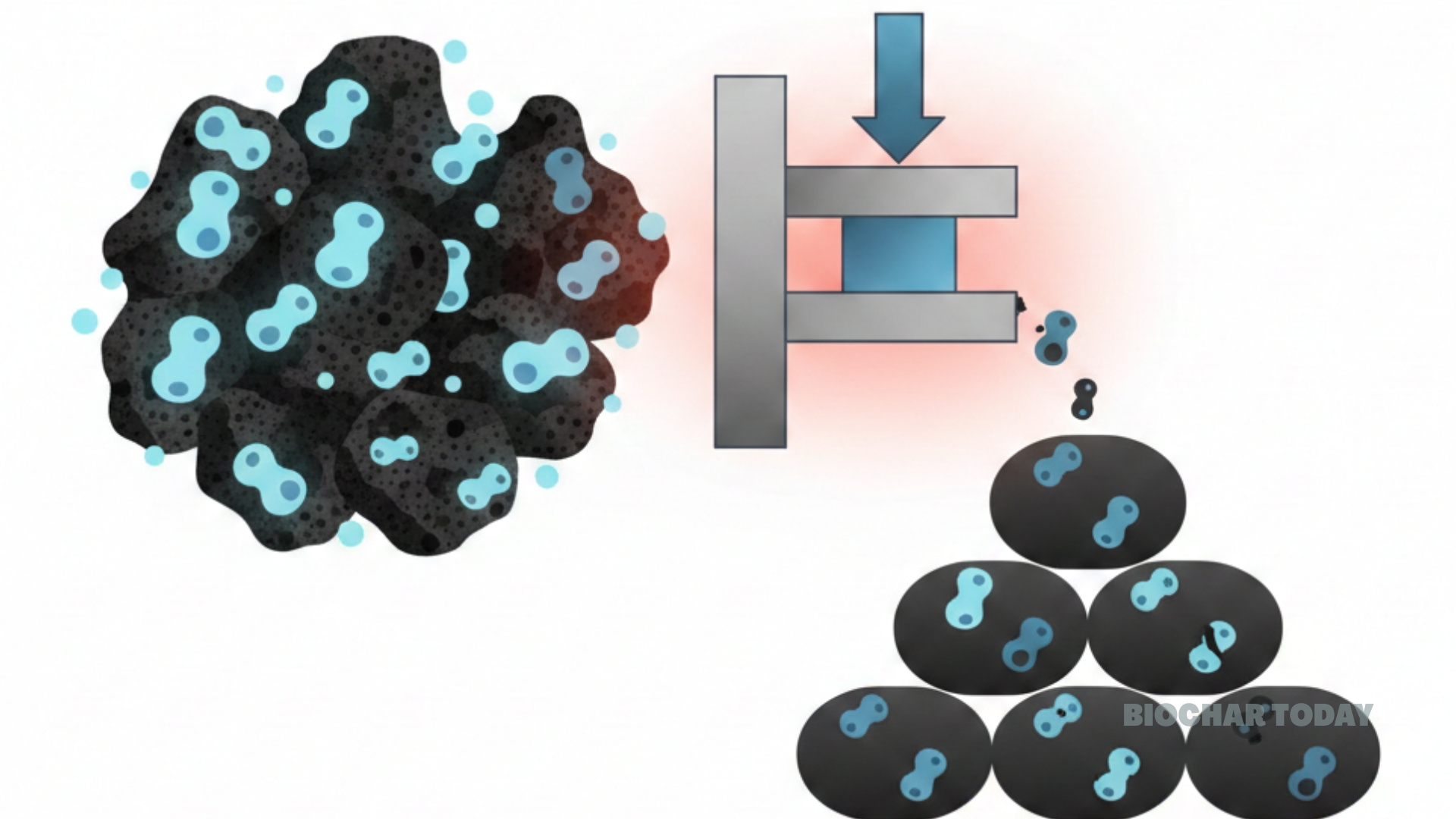 Pelletization Conditions Significantly Reduce Microbial Viability in Biochar-Based Biofertilizers
