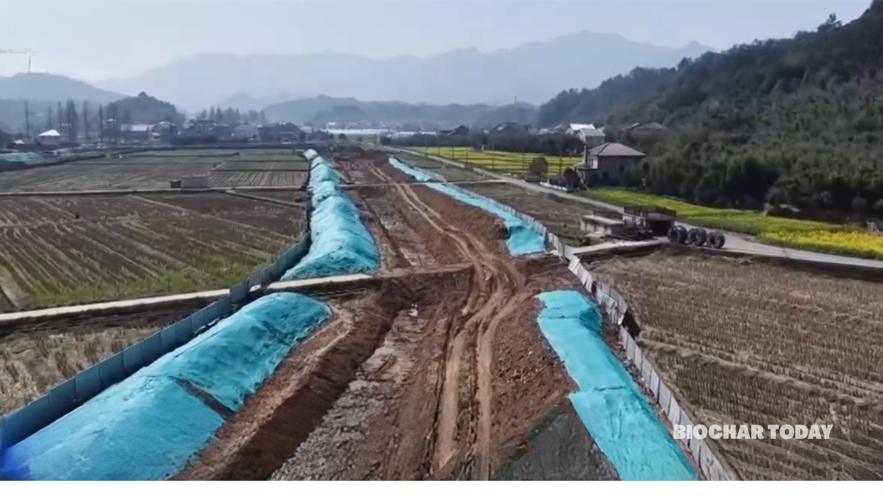 State Grid Corporation of China and Gansu-Zhejiang UHV Project Integrate Biochar for Farmland Restoration