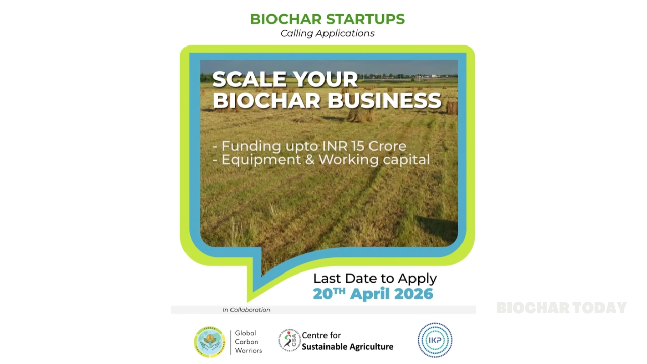 Global Carbon Warriors, IKP Knowledge Park, and Centre for Sustainable Agriculture Launch Scale-Up Program for Biochar Startups in India