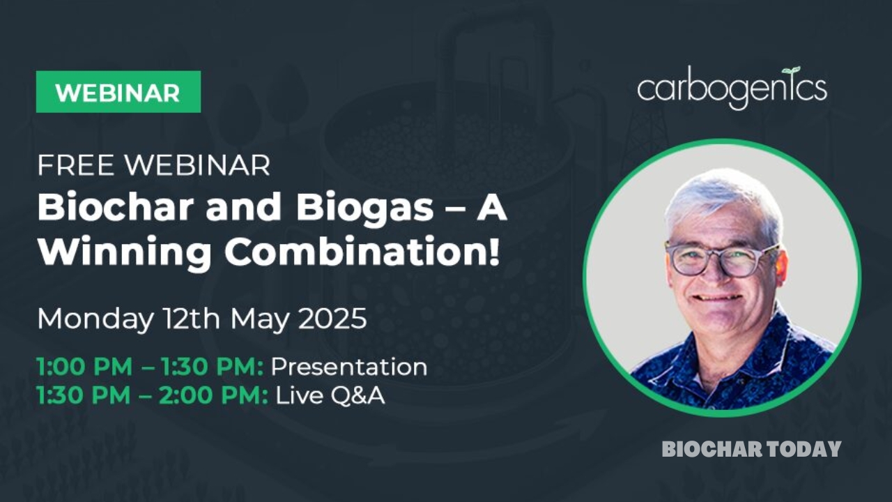 Carbogenics Announces Strategic Webinar on Enhancing Anaerobic Digestion via Biochar Integration