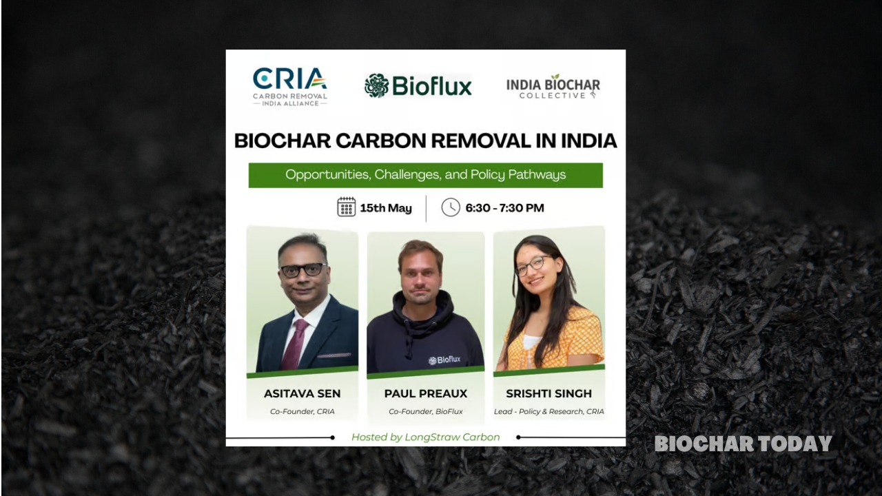 India Biochar & Carbon Removal Federation and BioFlux EU to Discuss Biochar Carbon Removal Pathways in India