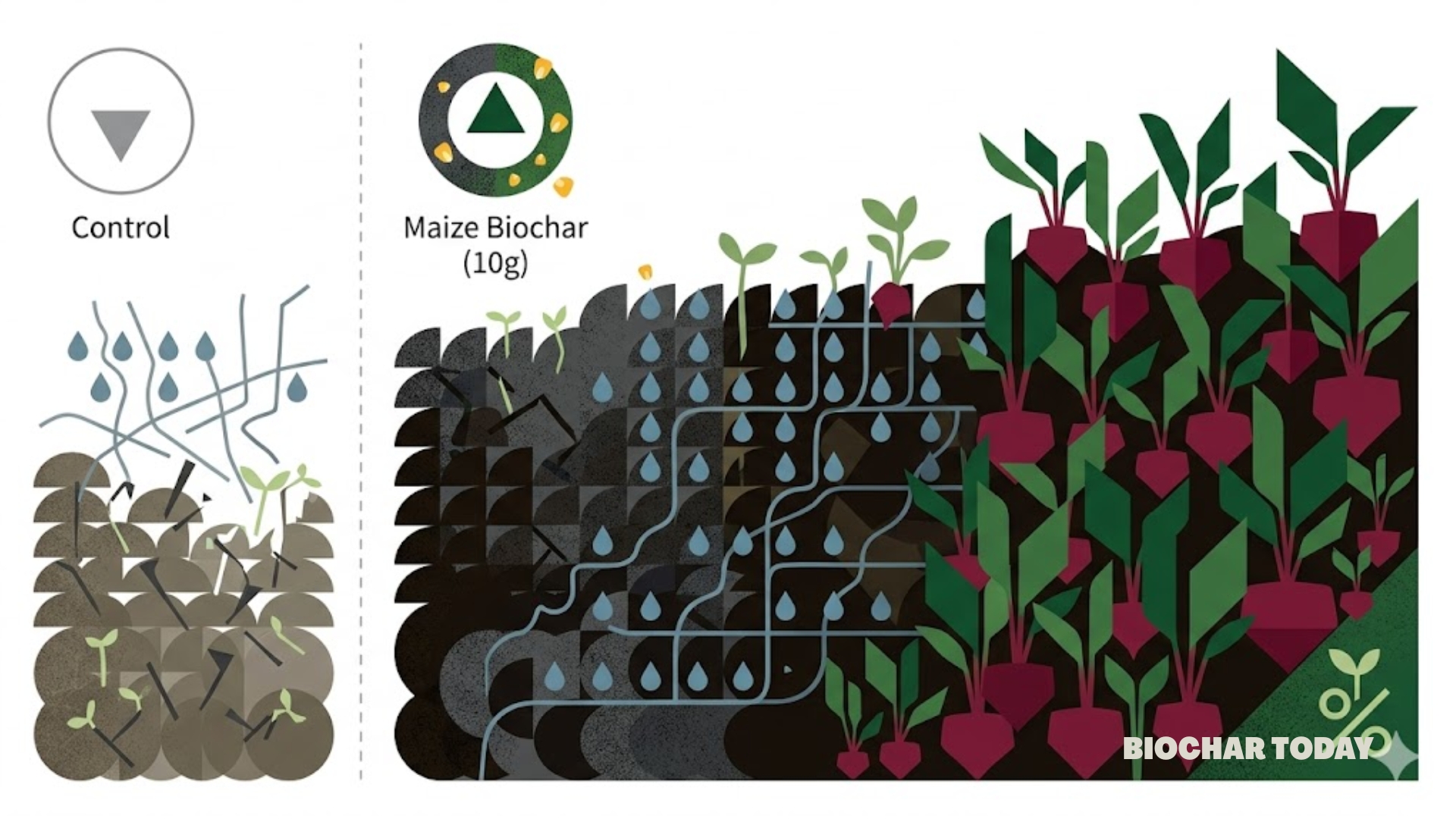 Adding Ten Grams of Maize Biochar to Soil Increases Beetroot Germination to Ninety-Three Percent Under Wastewater Irrigation