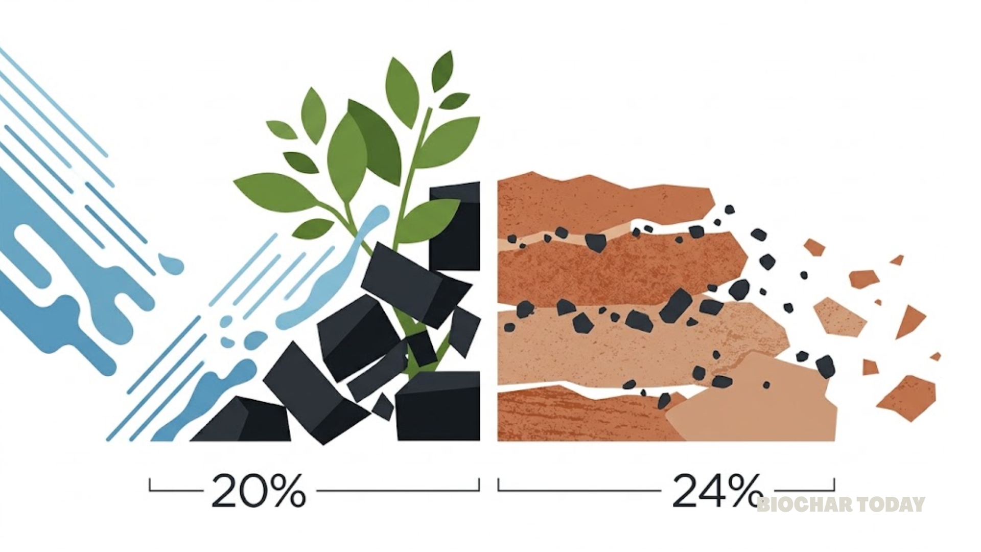 Biochar Derived from Poplar Branches Reduces Surface Runoff by 20 Percent and Soil Loss by 24 Percent in Semi-Arid Abandoned Farmlands