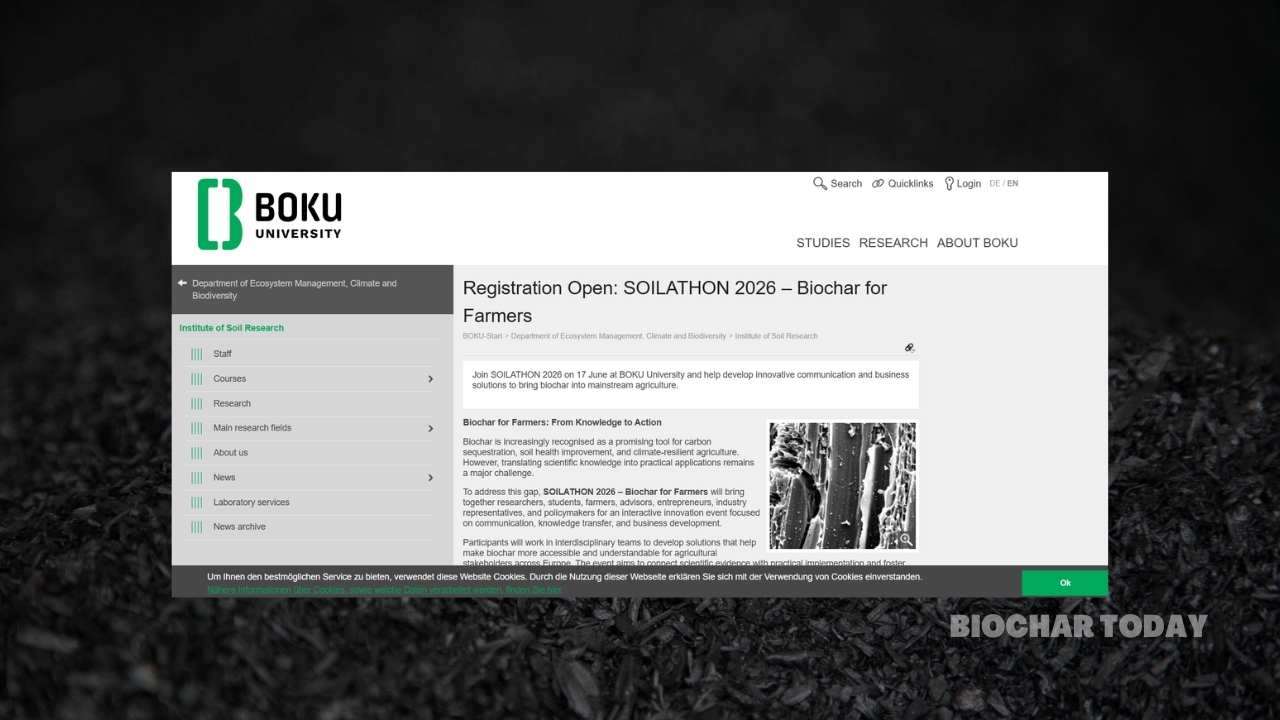 BOKU University Hosts SOILATHON 2026 to Bridge the Gap Between Biochar Research and Agricultural Implementation