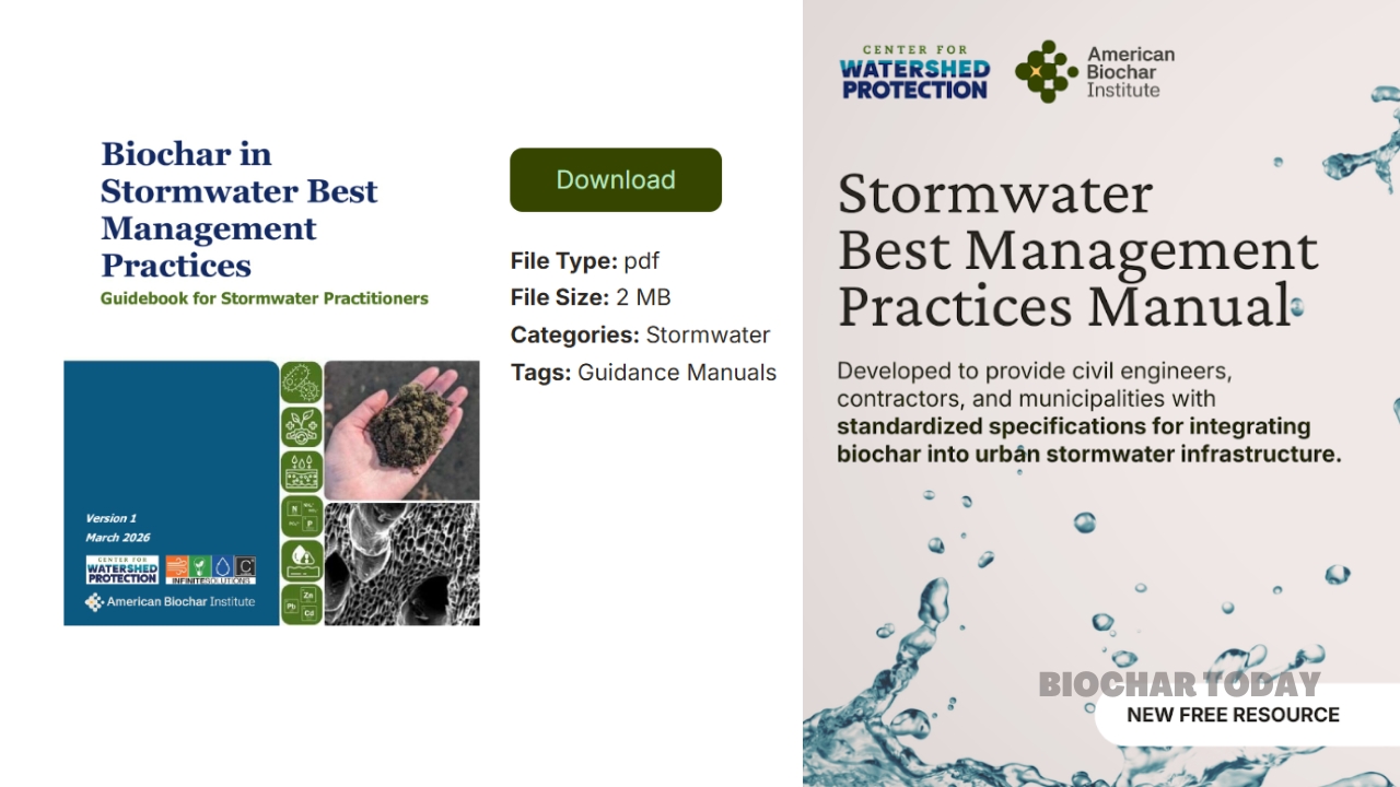 American Biochar Institute and Center for Watershed Protection Release National Guidebook for Stormwater Management