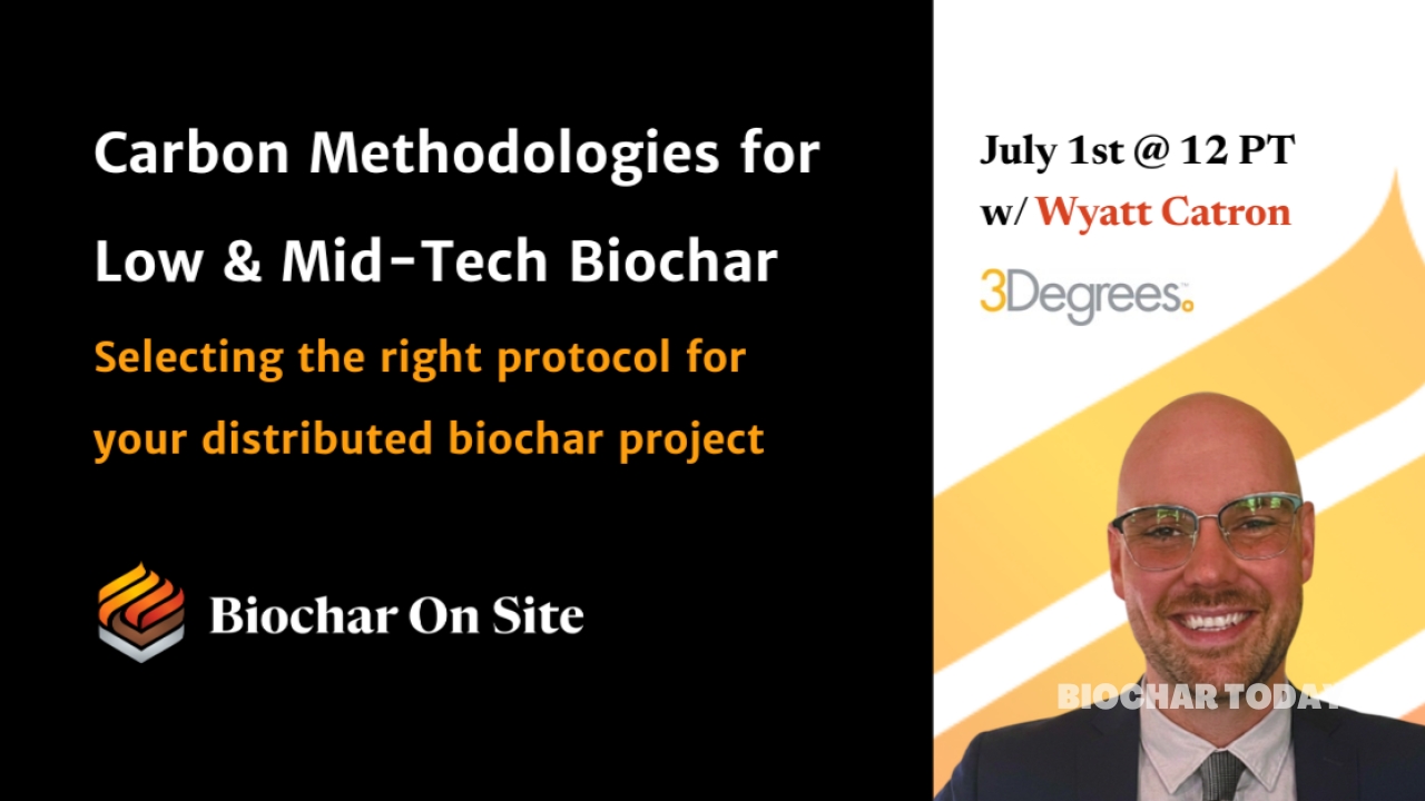 Biochar On Site and 3Degrees Group Address Carbon Market Access for Distributed Production