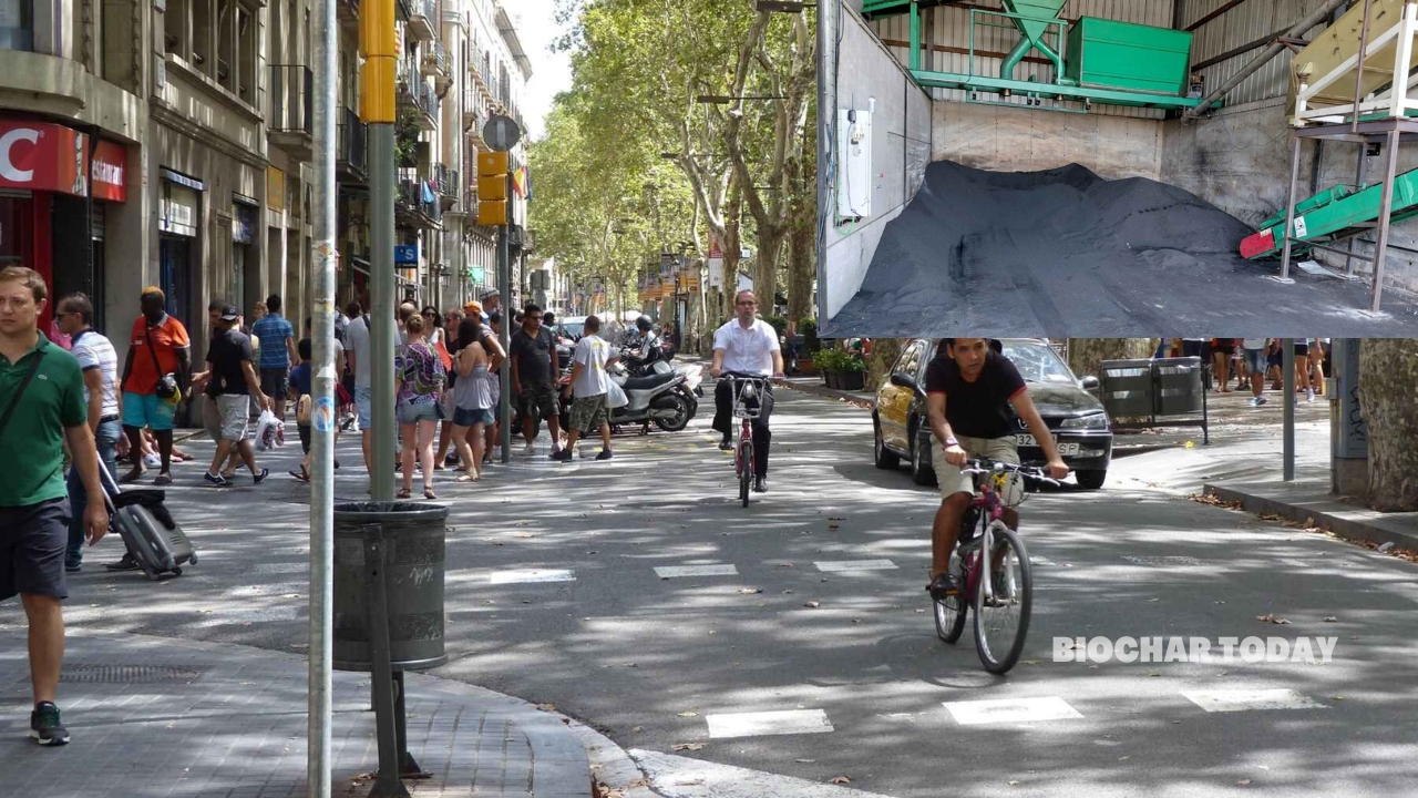 Barcelona Selects Biochar Asphalt Pilot to Decarbonize Urban Infrastructure and Repurpose Agricultural Waste