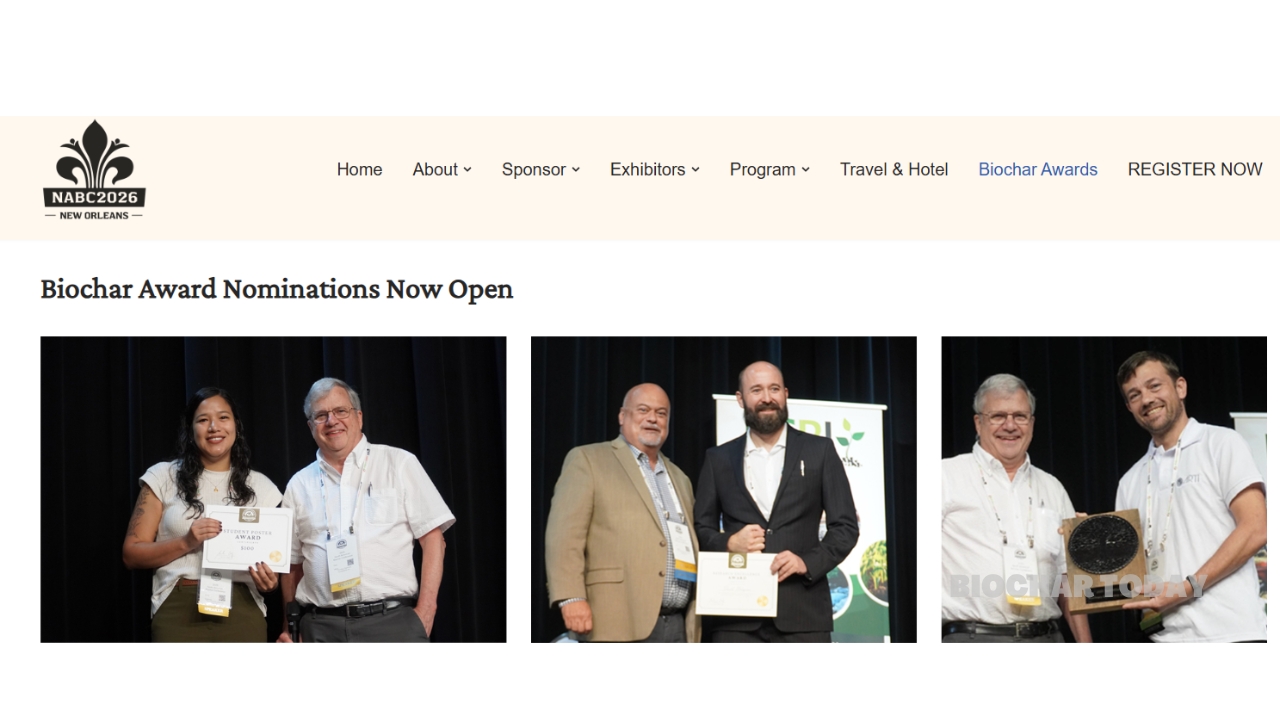 ABI and NABC Launch Nominations for the 2026 North American Biochar Conference Awards