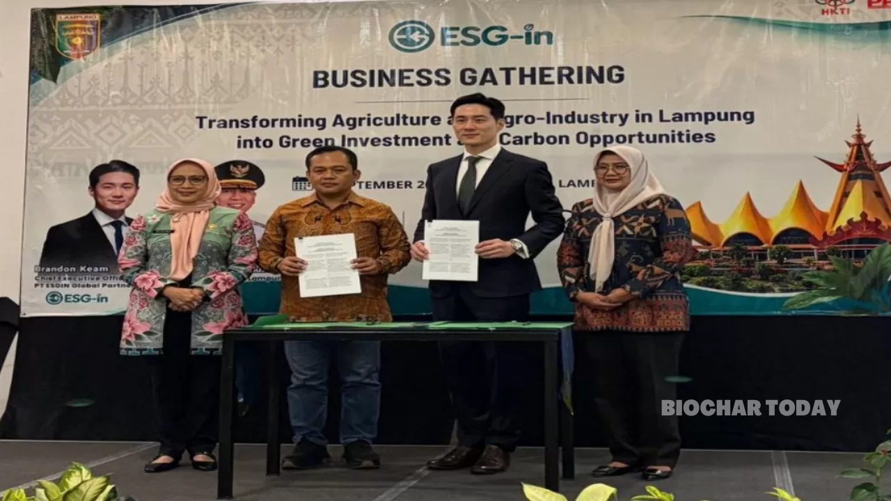 ESGIN, PPTTI, and PT Juang Jaya Abdi Alam Partner to Advance Biochar Production and Regional Decarbonization in Indonesia